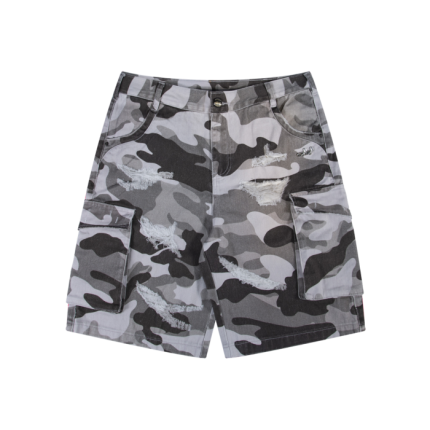 Deputy Department Cargo Shorts Camo White