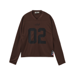 Deputy Department Mesh Braun Langarm Shirt