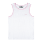 Waffel Tank Top Weiß